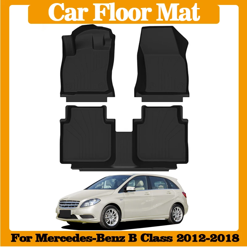 

Car Floor Mat for Mercedes-Benz B Class W246 200 180 2012~2018 Foot Part TPE Interior Waterproof Carpet Pad Auto Accessories