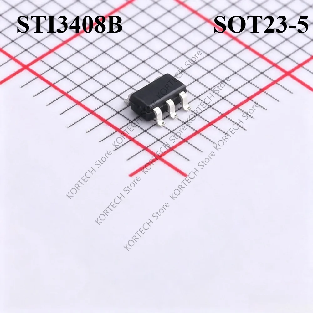 20PCS 50PCS 100PCS/Lot Original STI3408B SOT23-5 Synchronous Buck DC-DC converter screen printing S10B IC