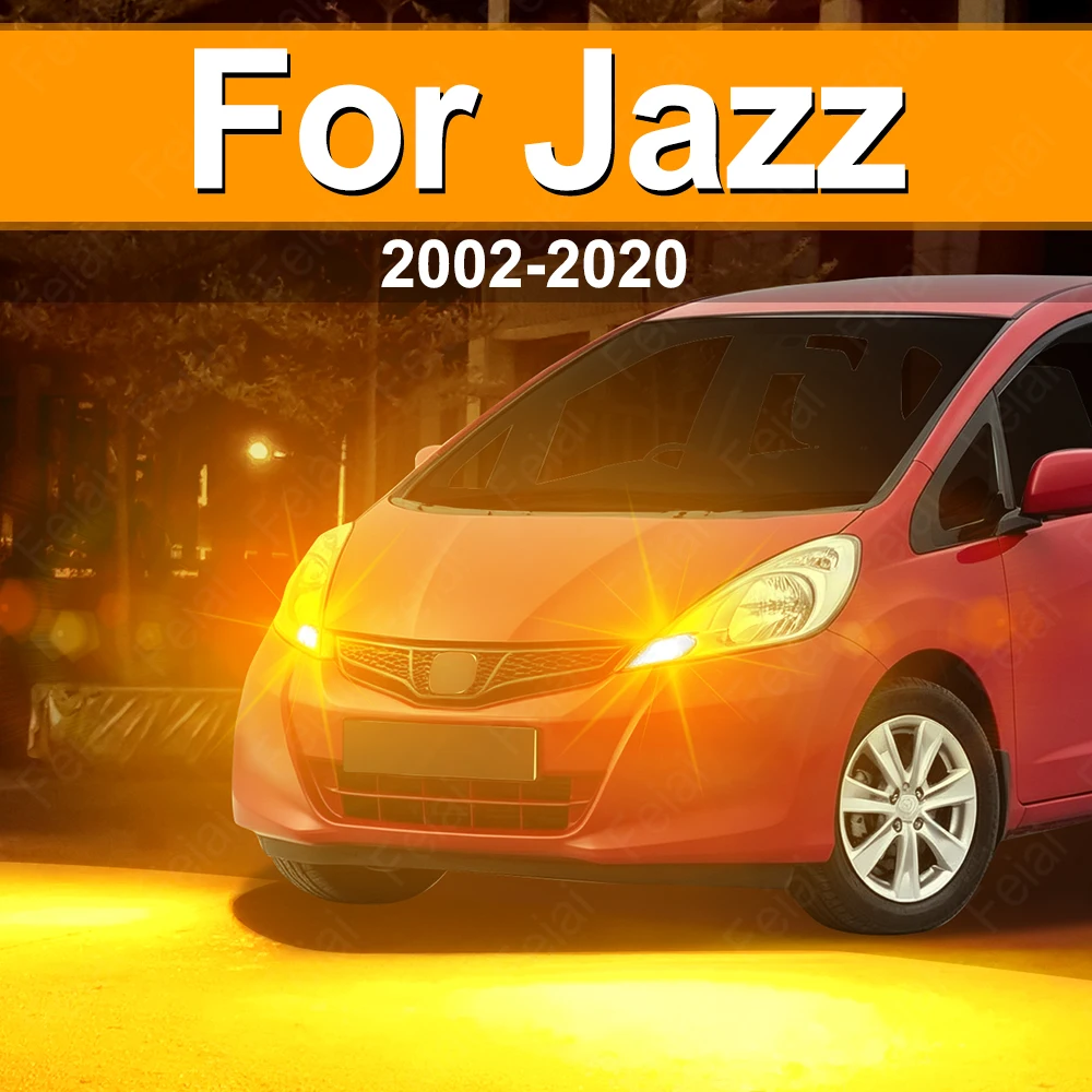 For Honda Jazz Turn Signal LED Lights Indicator Bulb Amber Car Accessories Jazz 2002-2020 2008 2009 2010 2011 2012 2013 2014