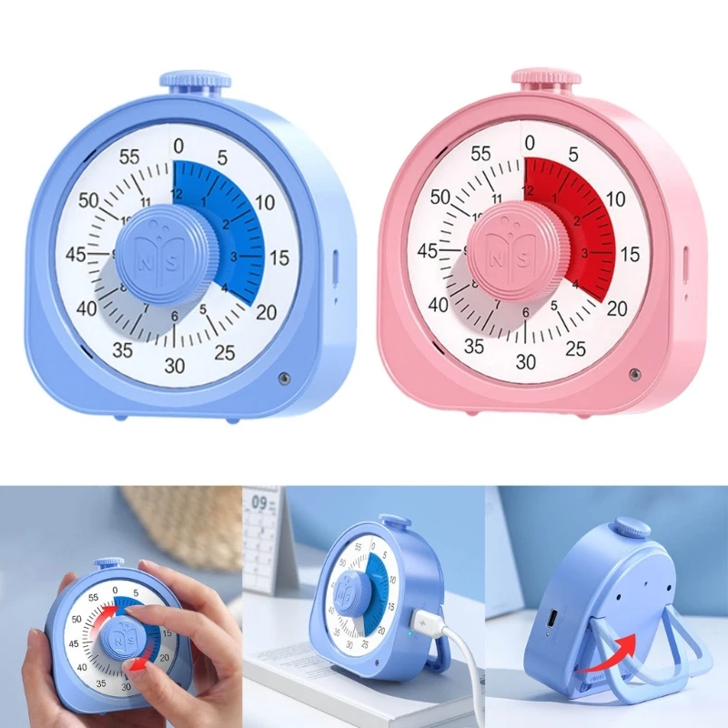 

Manual Alarm Clocks Kitchen Timers Plastic Visual Timers Fashion Countdown Timers Timing Tool for Kitchen Sports Work