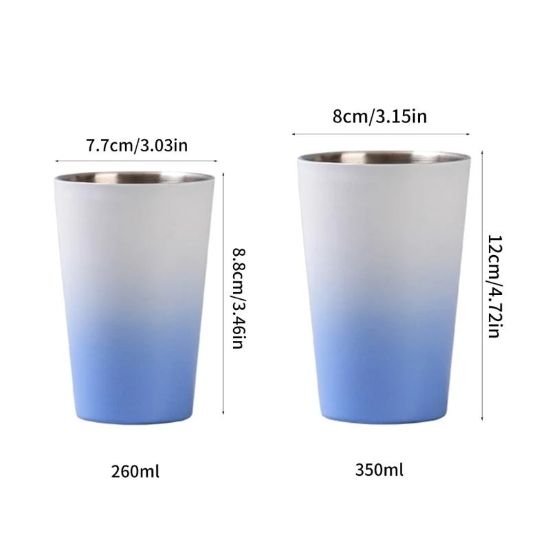 Caneca água parede dupla para camping ao ar livre aço inoxidável.