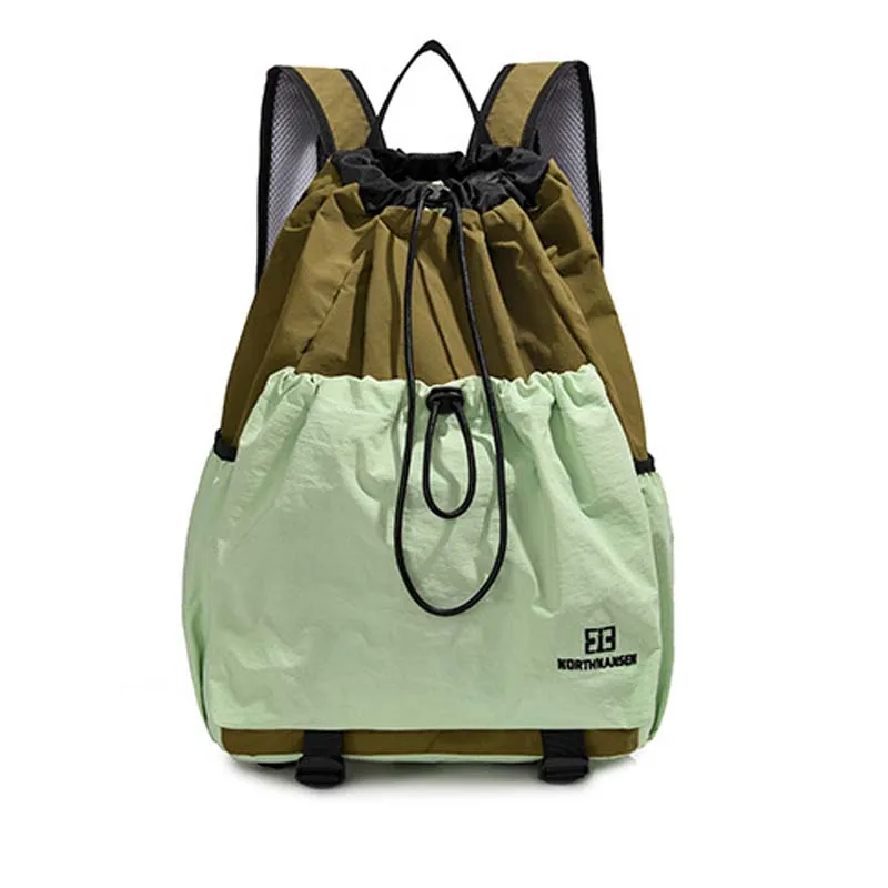 Lightweight Badminton Backpack Women 2R Badminton Racquets Drawstring Racket Bag Travel Gym Hiking Backpack Leisure Shoulder Bag