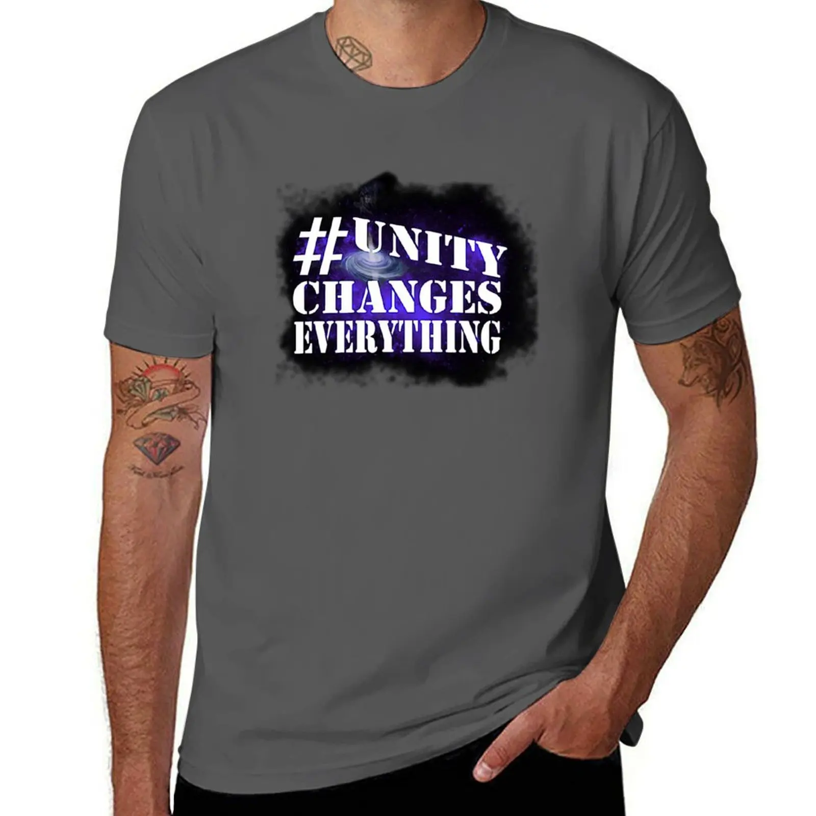 T-shirt Unity Changes Everything, grande taille, décontracté et ample