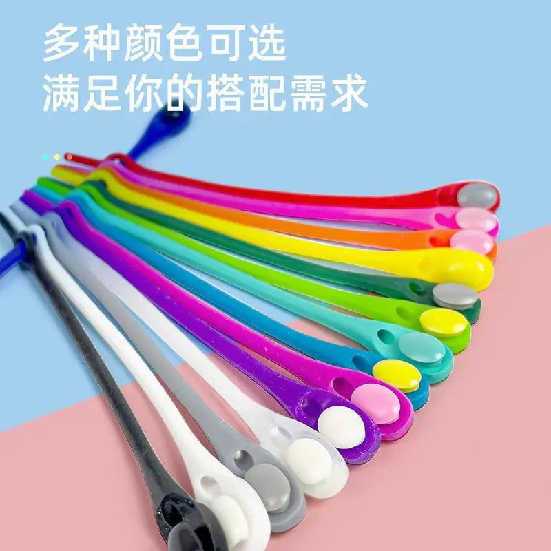 Fashion Silicone Shoelace Sneakers Laces Shoes Accessories Round Waterproof Elastic Shoelaces No Tie Lazy Shoe Lace