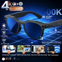 Gafas Inteligentes 4K HD con IA 2026, Cámara de 800W Píxeles, Llamadas Bluetooth, Transmisión WIFI, Asistente de Voz, para Hombre y Mujer