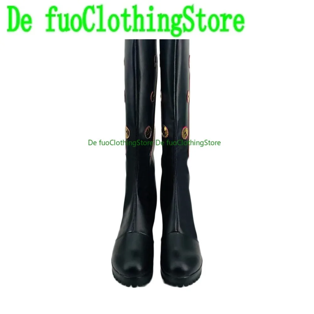 Defuo Arknights Playwright 코스프레 신발 애니메이션 퍼포먼스 부츠 애니메이션 게임 롤 플레잉 신발 및 부츠 할로윈 파티