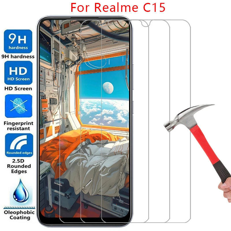 Funda para teléfono realme c15, cristal templado para realme c15, c 15, 15c, cubierta trasera 360, realmi, real me, mi, reali, relme, reame, ralme, c15case
