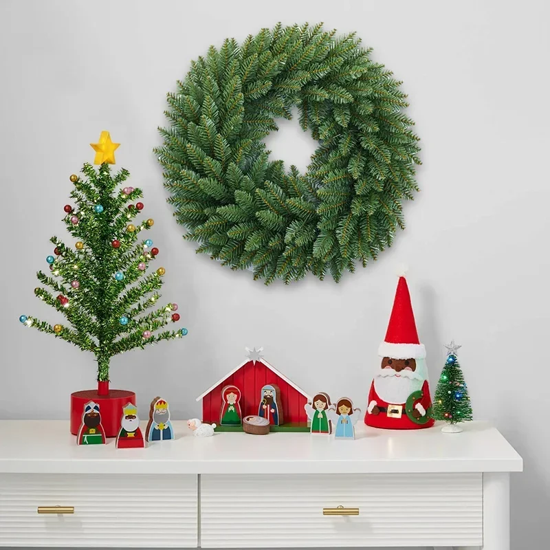 Christmas Rattan Wreath Circle Decoration Shopping Mall Hotel Window 30 cm, 40 cm, 45 cm, 50 cm, 60cm