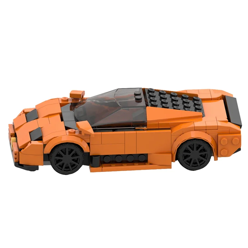 306-teiliger MOC City Champions Bugatti EB Modellbausatz Architektur Weihnachtsgeschenk Spielzeug Idee Bildung Bausteine Geburtstag