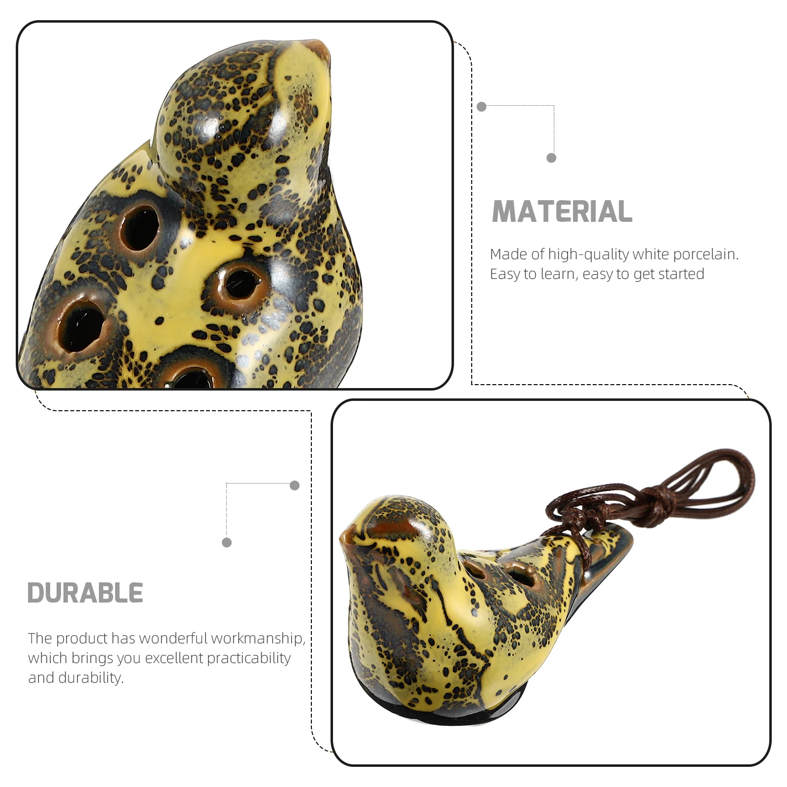 

Musical Instruments Practical Ocarina Beginner Yellow (musical Instrument)