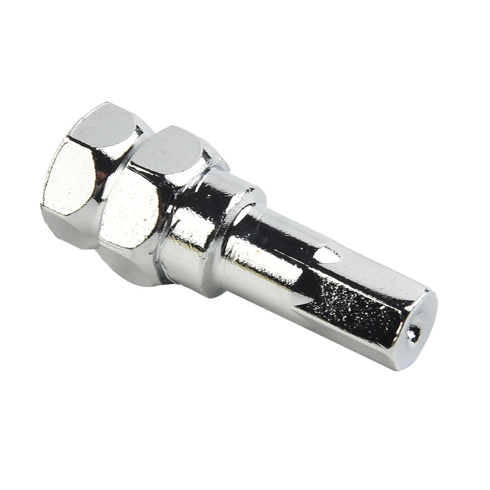 Premium 6 Point Sided 12mm Hex Key Tuner Wheel Lug Nut Tool Socket Adapter Wrench, Silver Color, Steel Material