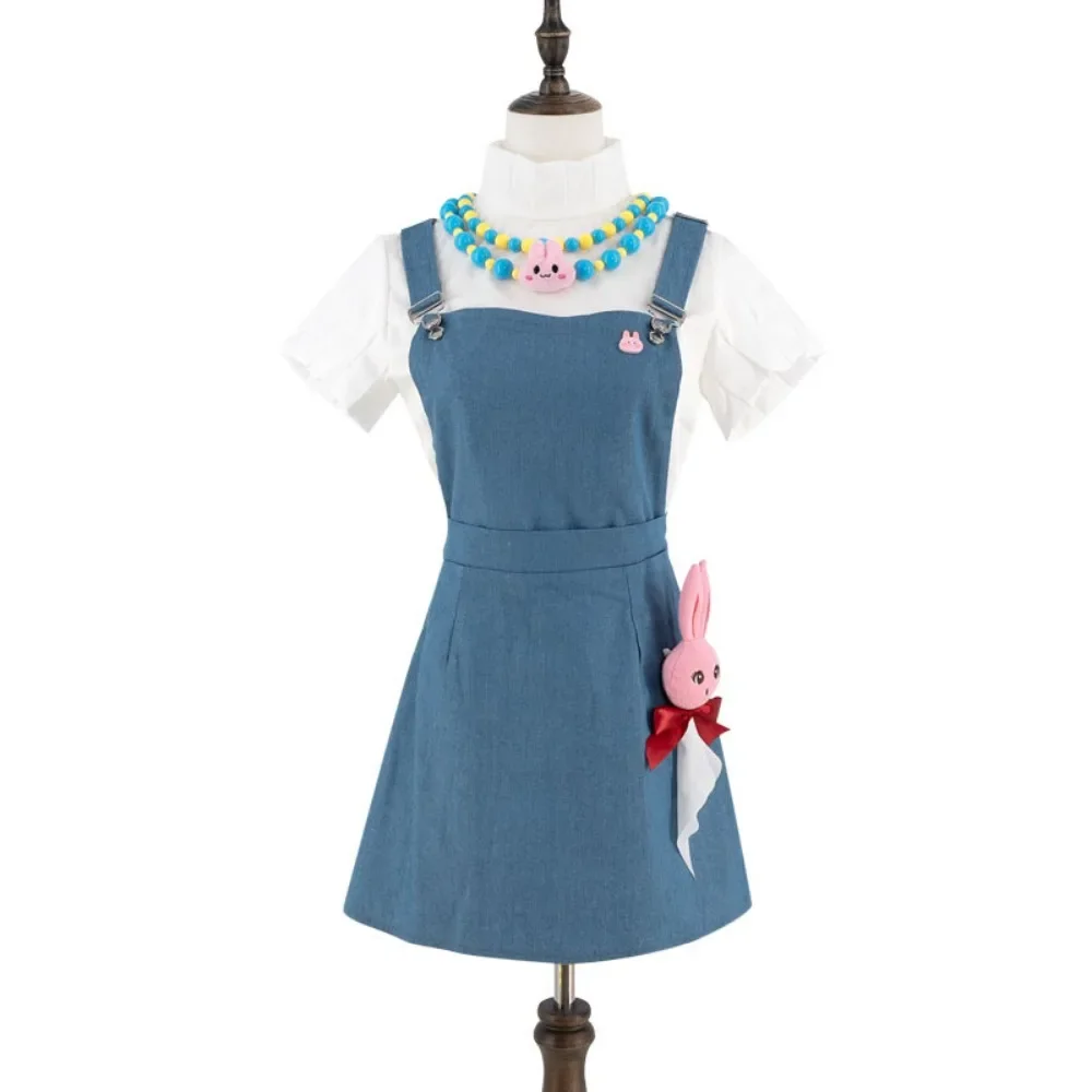 Qiao Ling Cosplay Outfit Overall Skirt Full Set Cosplay Costume for Casual Cos Gathering