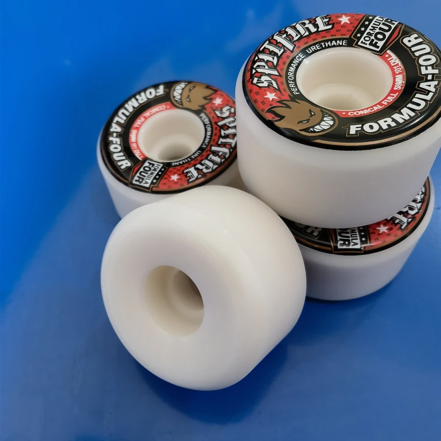 58MM SF skateboard wheel full conical and round shapes 99D 101D good quality pu polyurethane skate wheel