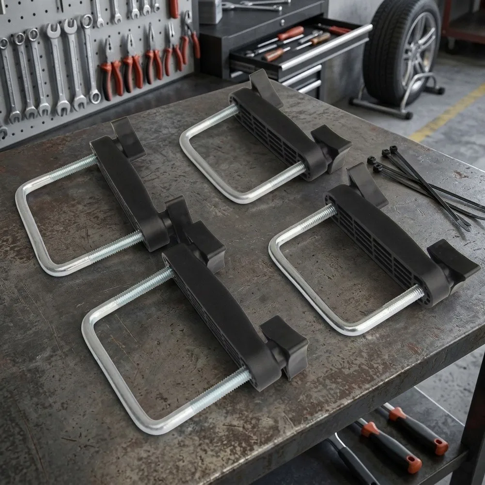 4pcs 6cm Car Roof Mount Rack With Roof Box U Bolt Clamps Suitable For Car Rack Automobiles, Parts Accessories