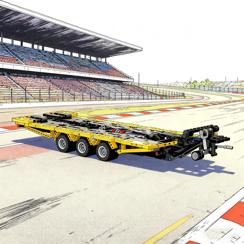 

1498pcs MOC Low loader trailer Unimog Technical Model Building blocks Assemble Christmas gift creative toy Education Brick Kids