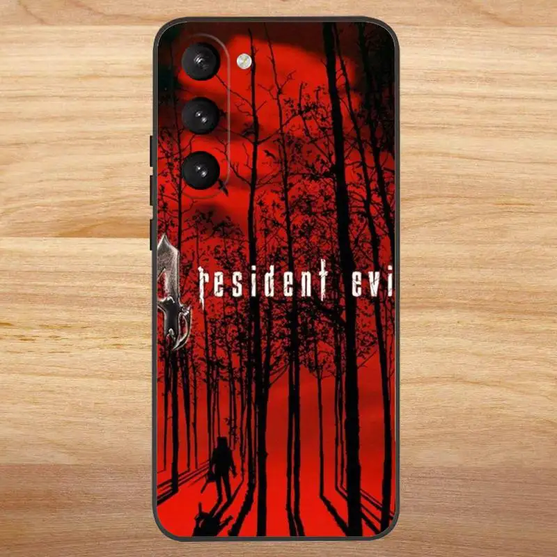 Game R-Resident Evils Phone Case For Samsung S23,23,22,30,21,10,9,Note20 Ultra,Lite,Ultra,5G,Plus,FE,Black Soft Case