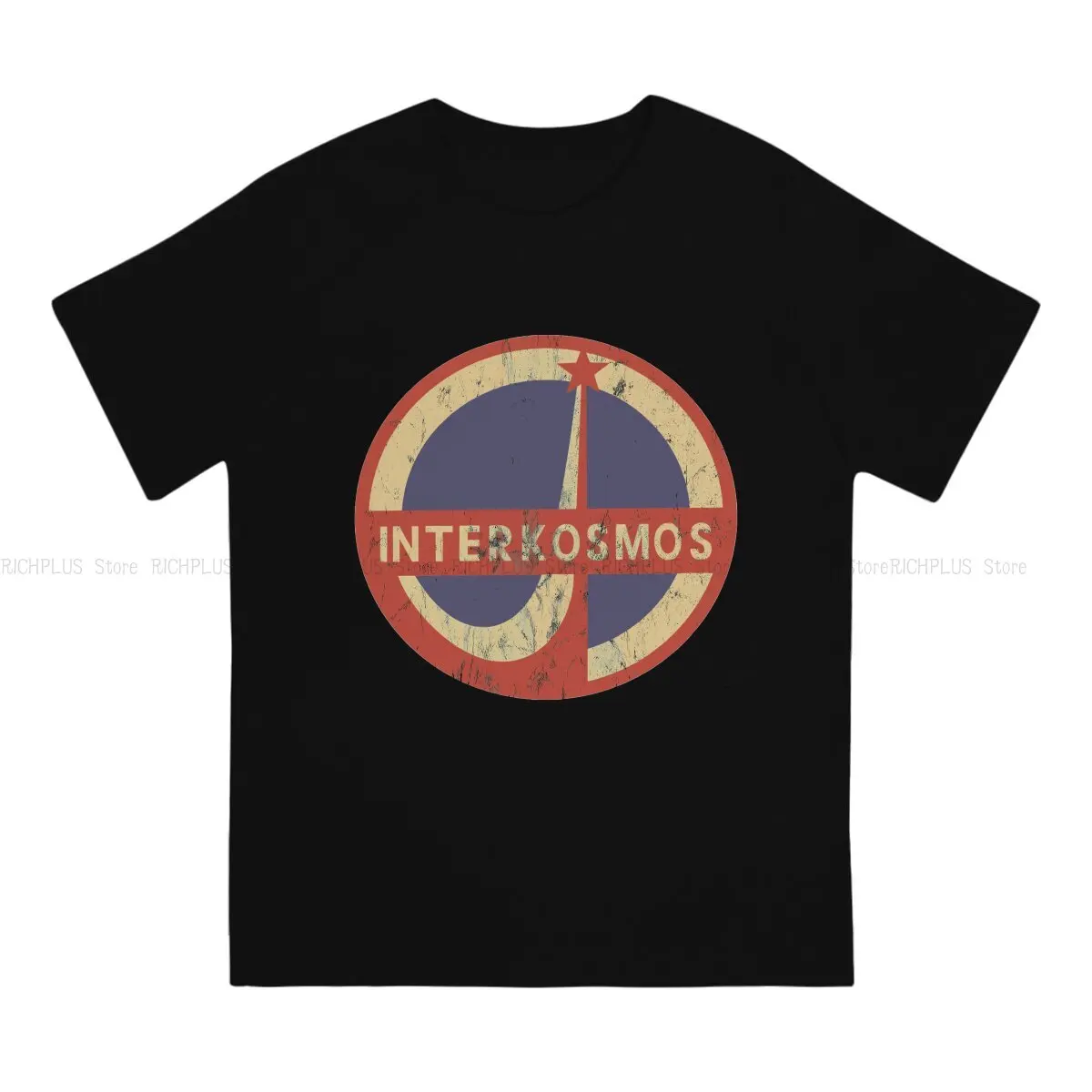 Interkosmos Russian Space Program TShirt For Male Russian USSR CCCP Clothing Novelty Polyester T Shirt Homme