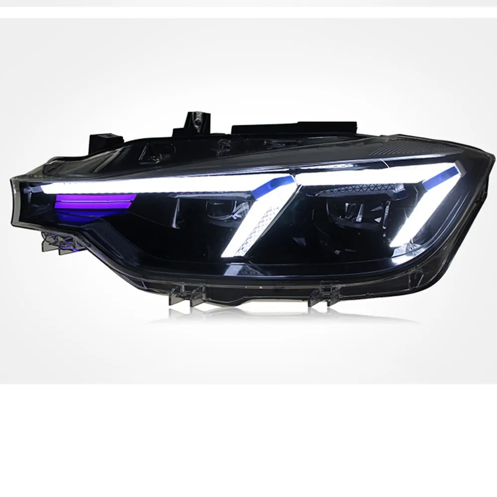 Akcesoria samochodowe do BMW F30 reflektory 2013-2018 F35 LED reflektor 320i 318i 325i zmodyfikowany przód DRL włączony kierunkowskaz montaż