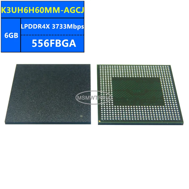 K3UH6H60AM-AGCJ K3UH6H60MM-AGCJ LPDDR4X 6GB 3733Mbps 556FBGA 48Gb Chip de Memória IC Circuitos Integrados Novo Original Em Estoque