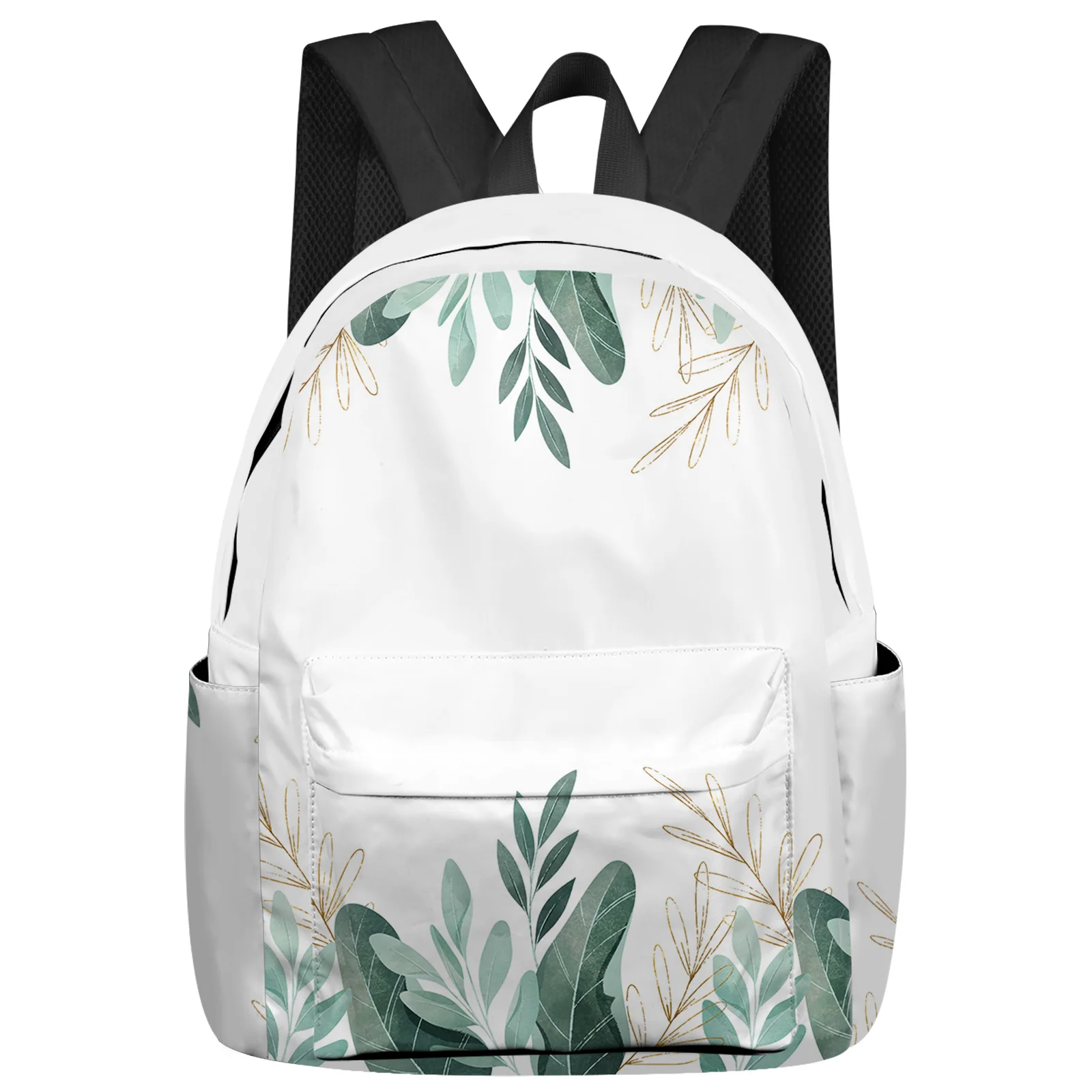 

Green Tropical Plants Leaves Feminina Backpacks Teenagers Student School Bags Laptop Backpack Men Women Female Travel Mochila