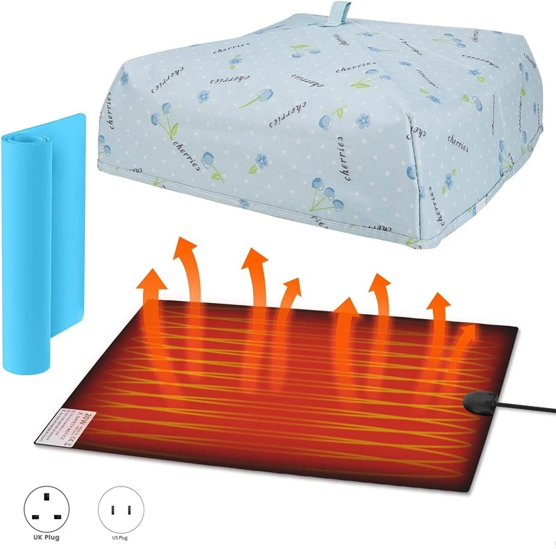 Resin Heating Mat With Timer And Temperature Control, With 3 Resin Mats, Easy Resin Dryer For Epoxy Resin Mold