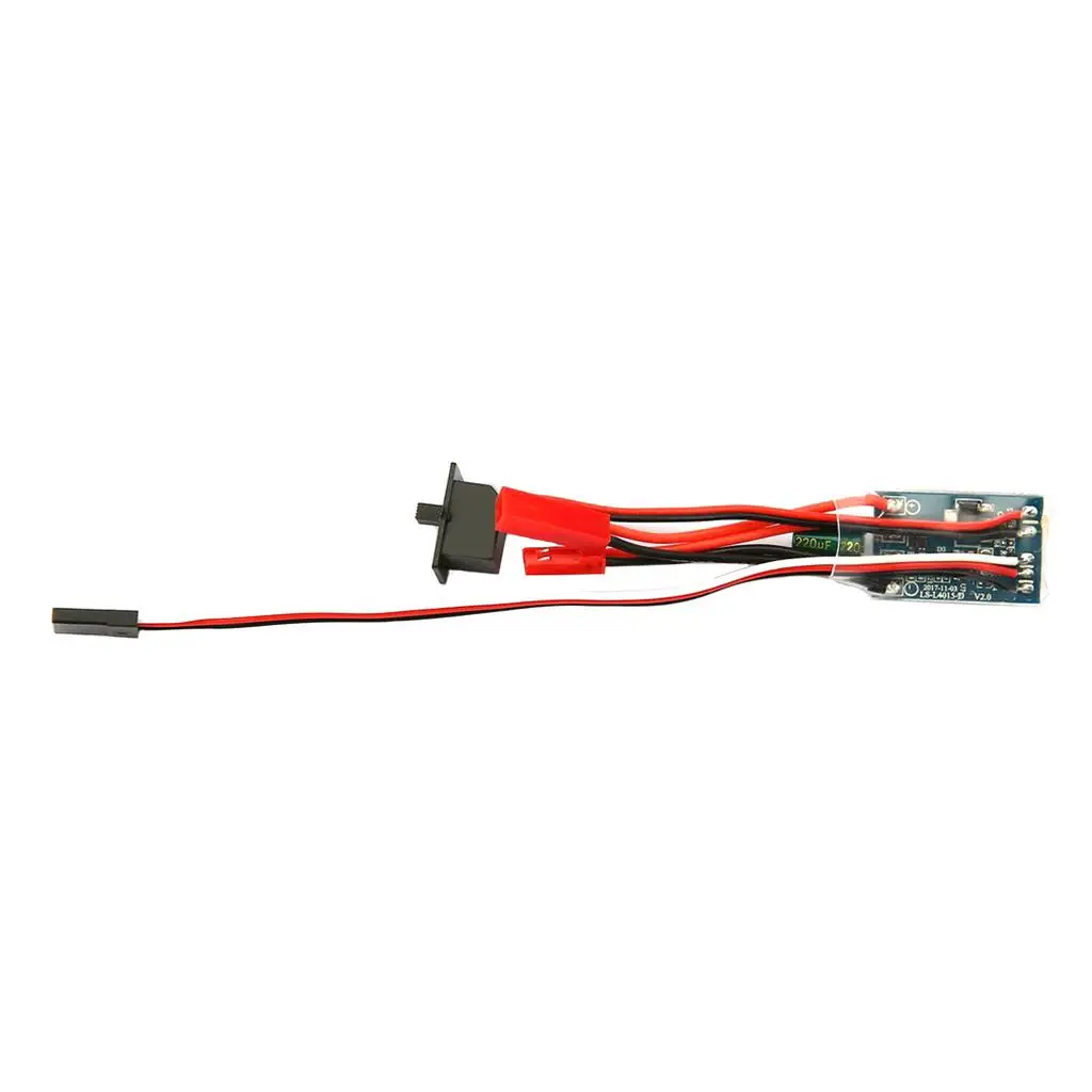 Electric Speed Controller 30A Brushed Compact Design Plastic for RC Car Hand Control 1/10 Scale