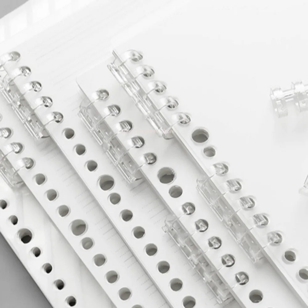 10Pcs Creative Loose Leaf Book Spiral Binder Inner Hinged Ring Binding Rings Desk Calendar Circle For Card Key Album