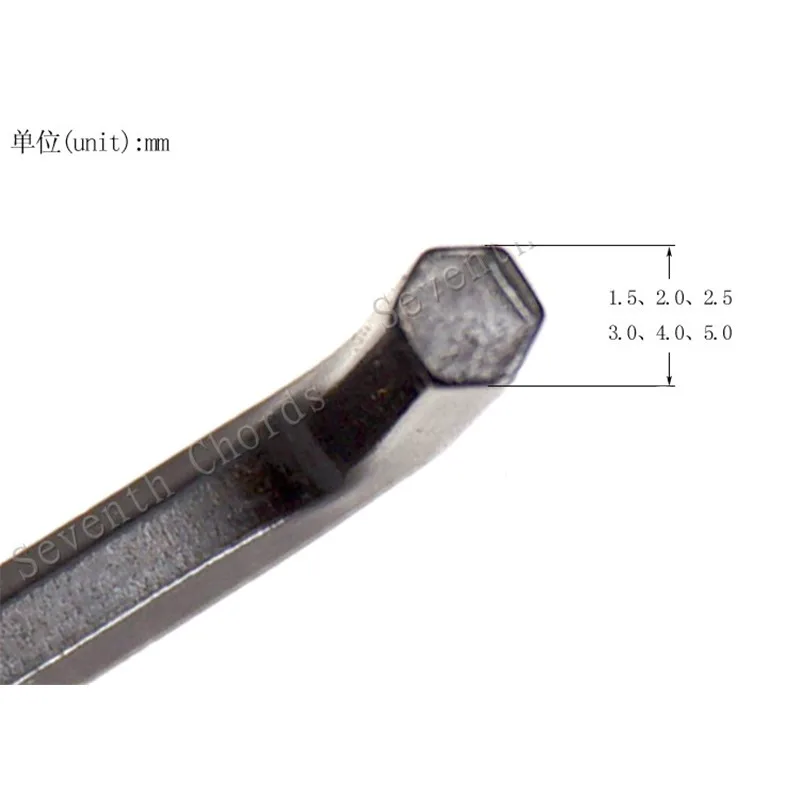 10Pcs 5mm Hexagon Allen Wrench for Electric Bass Guitar Neck Truss Rod Adjustment  Hex Key Accessories