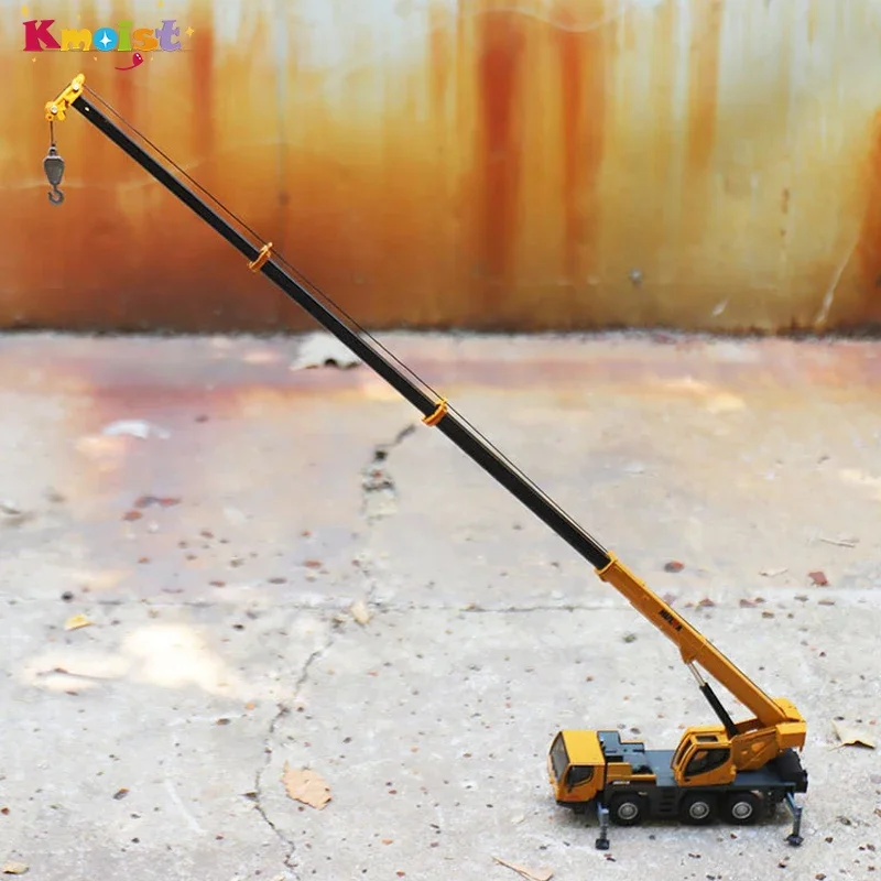 HUINA 1702 1:50 Alloy Car Truck-Mounted Crane Model Simulation Construction Engineering Vehicle Crane Children Toys Kids Gifts