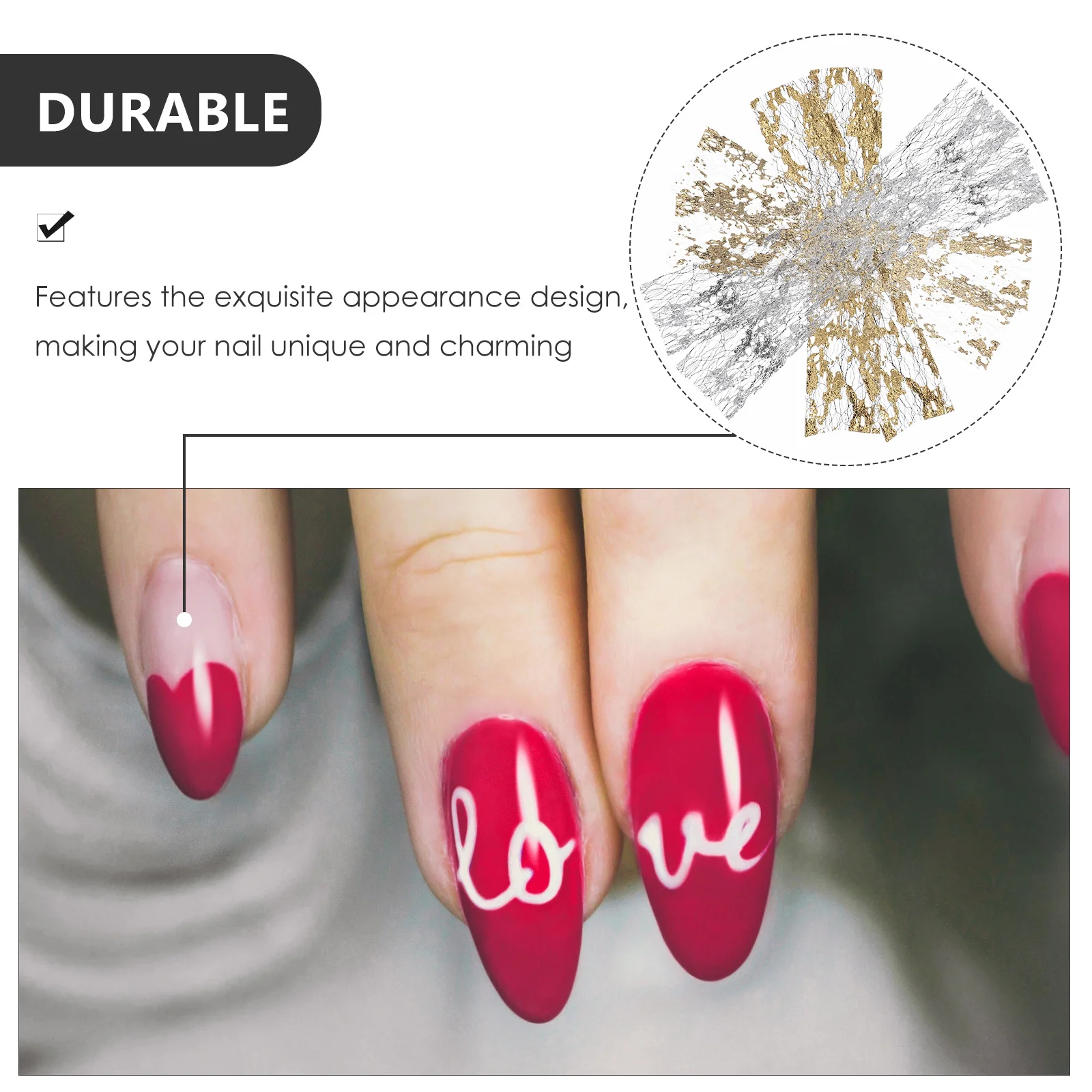 

6 шт., наклейка из фольги для дизайна ногтей, имитация золота, серебра, меди, элегантные аксессуары «сделай сам», профессиональные аксессуары для домашнего использования, уникальные очаровательные