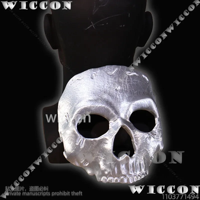 Chamada anime jogo cosplay crânio máscara completa 3d polilático ácido dever para homem diabo moda traje presentes de festa de halloween customizedc;