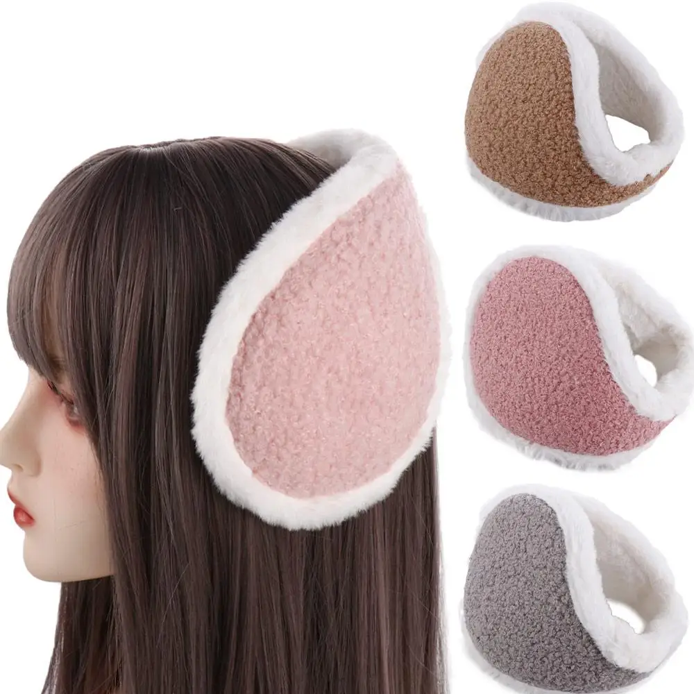 Comfortable Cute Fashion Anti-Wind Earflap Keep Warmer Male Adult Earcap Plush Earmuffs Folding Ear Cover Ear Warmers