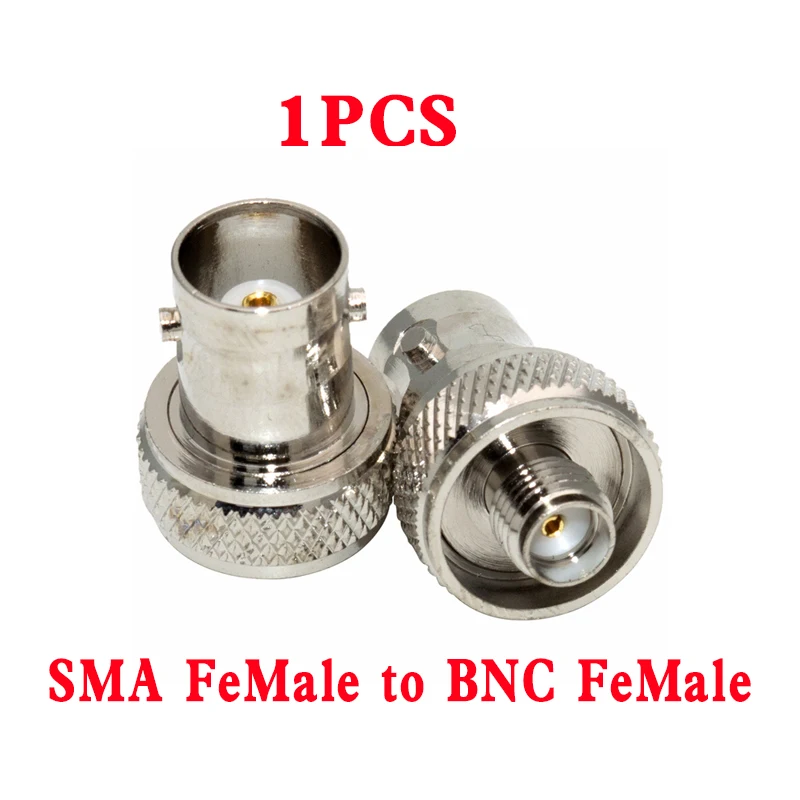 

SMA Female To BNC Female Convert Adapter For Two Way Radio BaoFeng UV-5R FD-880 Nickel plated