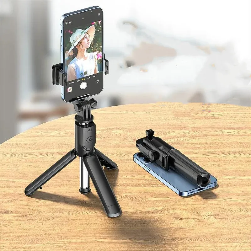 عصا سيلفي لاسلكية من Roreta حامل ثلاثي القوائم مزود بتقنية البلوتوث وحامل ثلاثي القوائم قابل للتمديد لهاتف iPhone المحمول Tiktok للبث المباشر