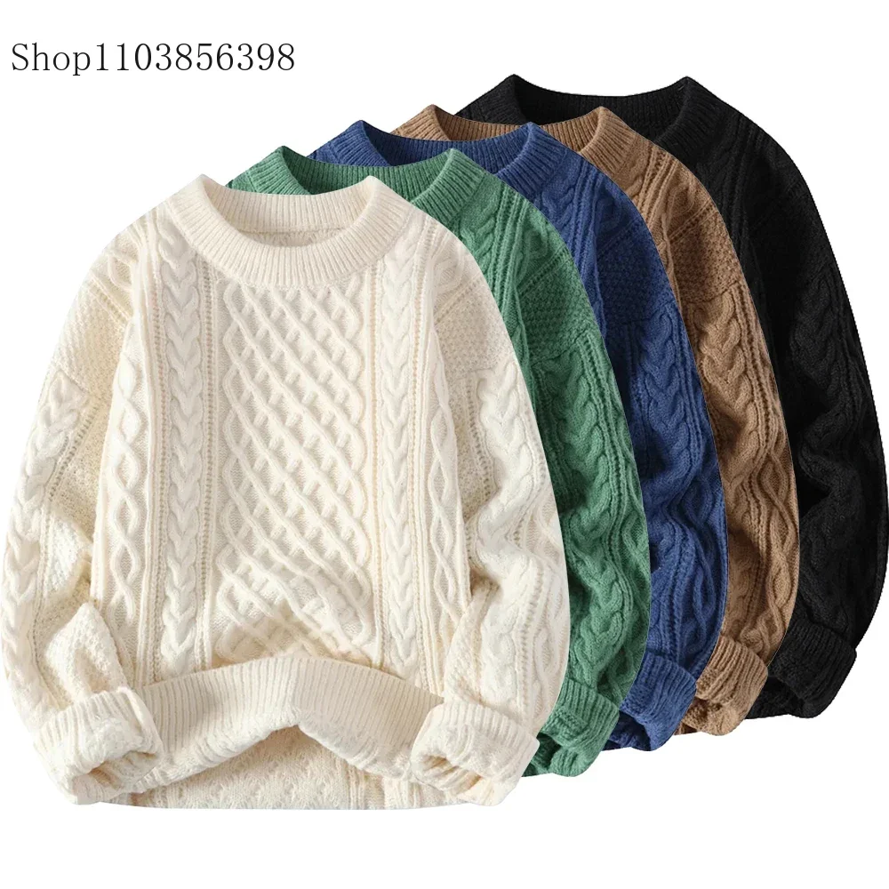 Brand Christmas Sweaters Men Crewneck Sweater Men Pullover Jumpers Fashion Clothing Autumn Winter Tops Male Knitted Sweatshirts