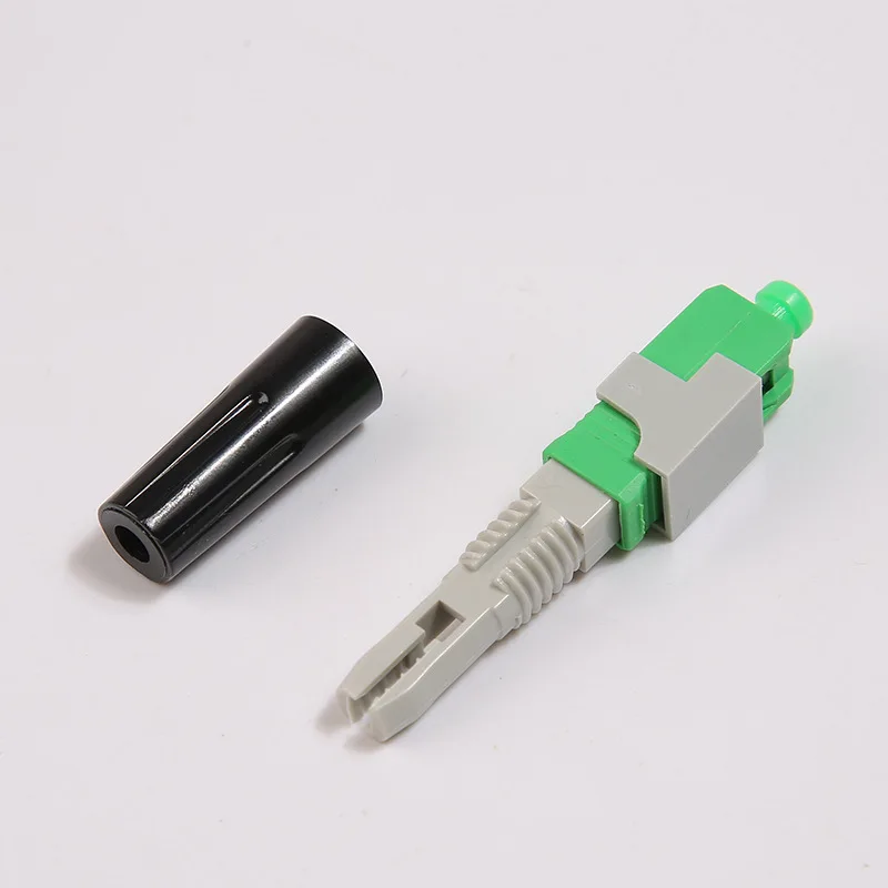 

100PCS FTTH SC APC FTTH pre-bur fiber optic quick connector SC APC FTTH Fiber Optic Fast Connector SC Connector Free shipping