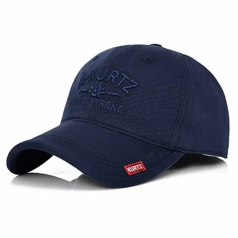 

Men's Cotton Baseball Cap With Letters Embroidery Snapback Cap Gorras Spring Autumn Soft-top Tongue Caps For Men casquette homme