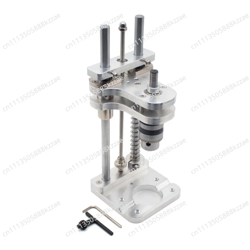 Suitable for woodworking aluminum alloy double plate shaft vertical drilling guide frame
