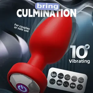 ワイヤレスコントロールアナルプラグバイブレーター前立腺マッサージャーバットプラグ 8ベストセールス製品セックスショップ-3