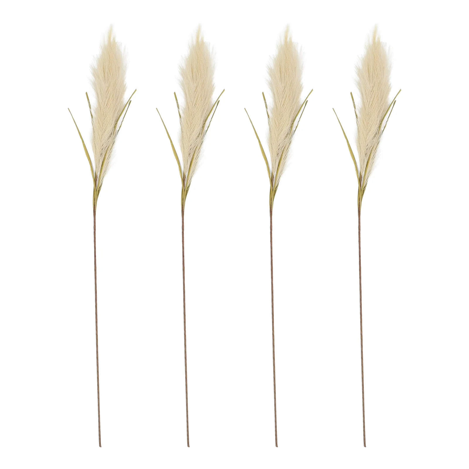 

4pcs Artificial Phragmites For Flower Arrangement Fake Plants Decorative Bush Indoor Wedding Home Decoration Simulation Reed