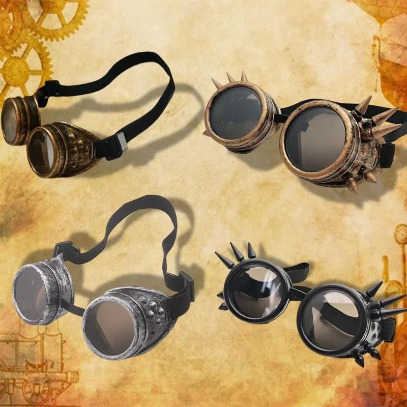 

Мотоциклетные солнцезащитные очки в стиле стимпанк, солнцезащитные очки в готическом стиле для водителя, защитные очки, украшение, несколько типов инструментов для макияжа