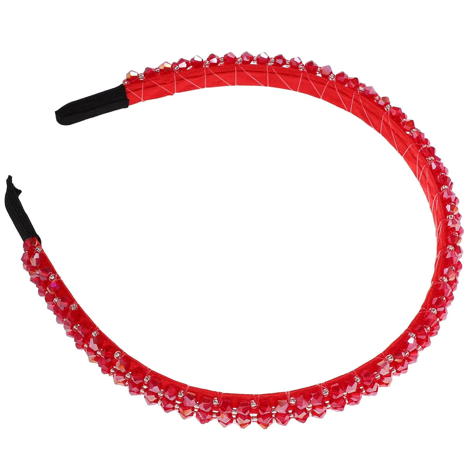

Crystal Headband Red Women Hair Accessory Lightweight Comfortable Wedding Prom Bridal Party Hairband Accessories Fashion Elegant