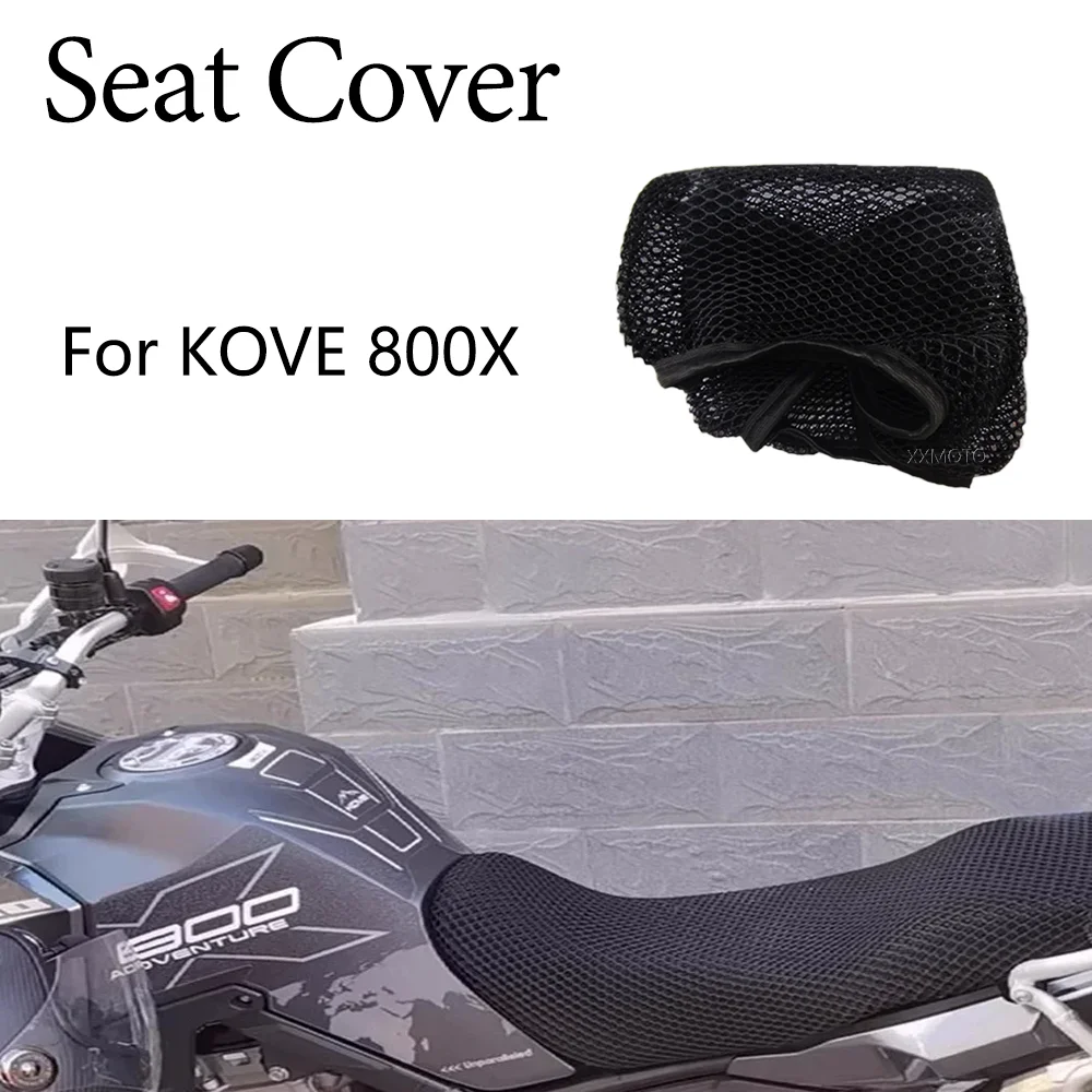 For Colove KOVE 800X 800 X Motorcycle Seat Cover Heat Insulation Mesh Fabric Breathable Non-Slip Protection Seat Cover Cushion