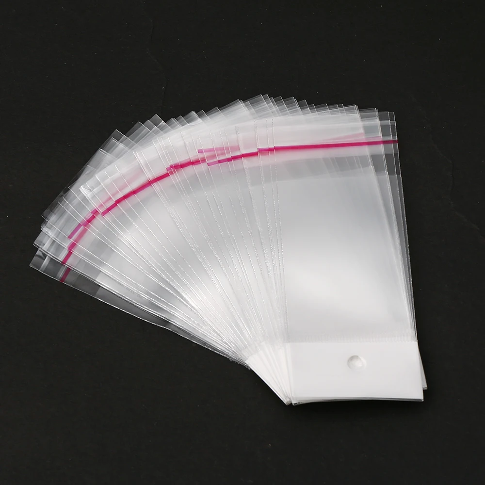 50/100 Stück Kraftpapier-Schmuckkarten mit durchsichtiger Ziplock-Tasche, Ohrringkarten für Halsketten-Verpackungszubehör und Präsentation – Detail 6