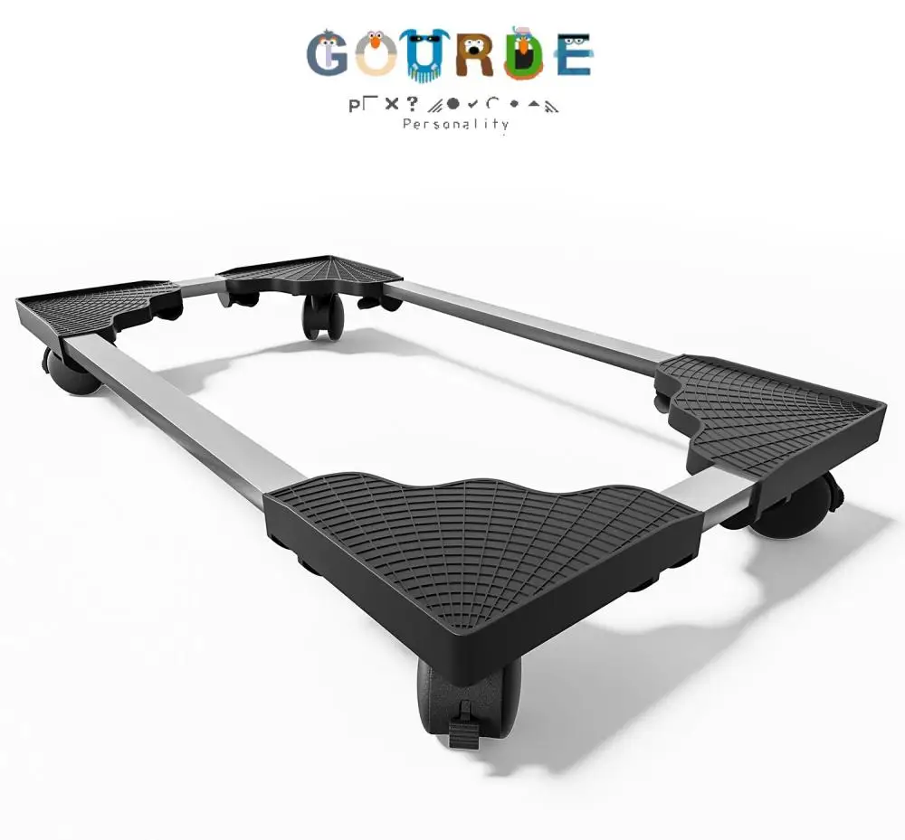 Gourde Adjustable Computer Tower Stand with Wheels, Mobile Desktop PC CPU Holder, Universal Floor Riser Cart for Gaming PC Case
