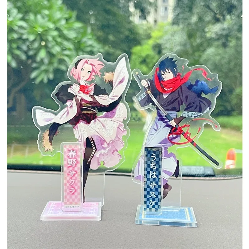 

Naruto Sasuke Acrylic Ornament Haruno Sakura Anime Action Figure Car Desktop Decoration Model Toy Birthday Gifts for Naruto Fans