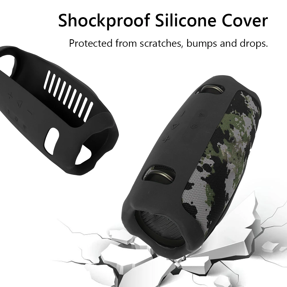 For JBL Xtreme 4 Speaker Silicone Case Cover Shockproof Portable Travel Case Anti Scratch Protective Skin Case for JBL Xtreme 4