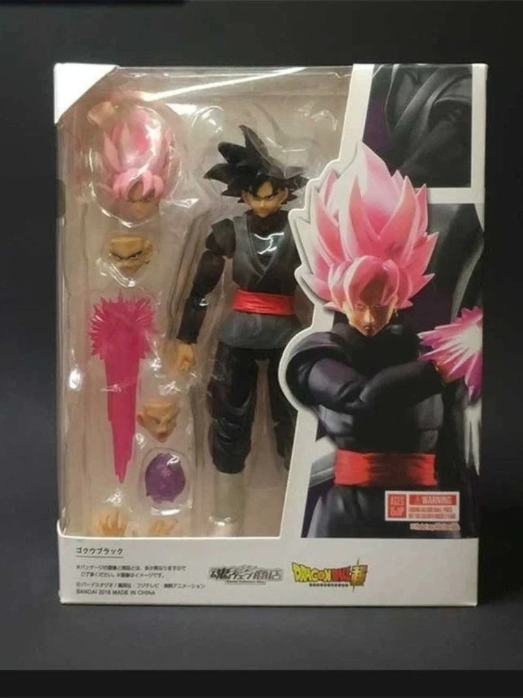 Anime Dragon Ball Z Goku Black Zamasu Actionfigur mit Beweglichen Gelenken, Sammlermodell, Schreibtischdekoration, Geschenk für Anime-Fans