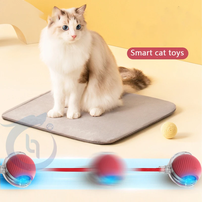 Smart Cat Toy Interactive Electric Pet Toys for cats Automatic Rolling Ball Kitten Toys USB Rechargeable Cat Accessories