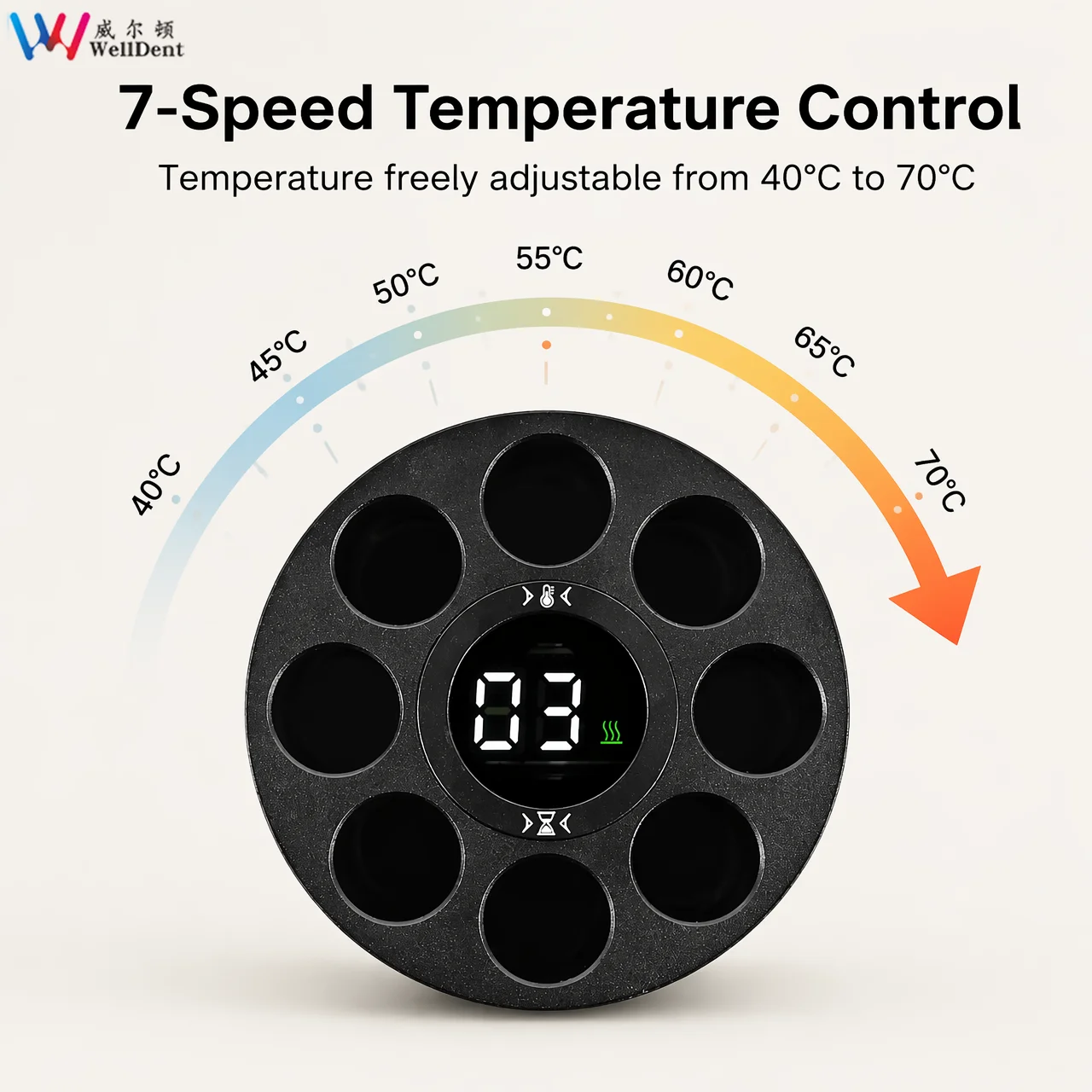 Dental Composite Heater AR Heater With Display Screen Dentist Material Warmer Equipment Adjustable Temperature 40/45/50℃
